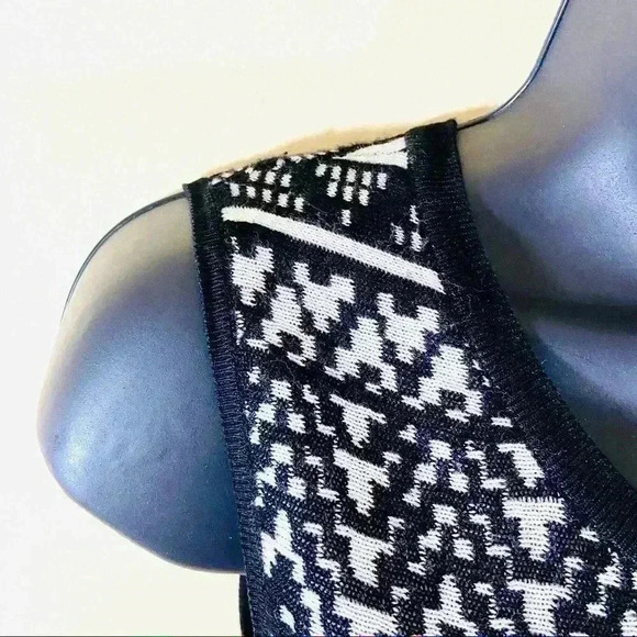 Altar’d State Rayon Black/white Sleeveless Knit A-Line Mini Dress Size S - Picture 10 of 16